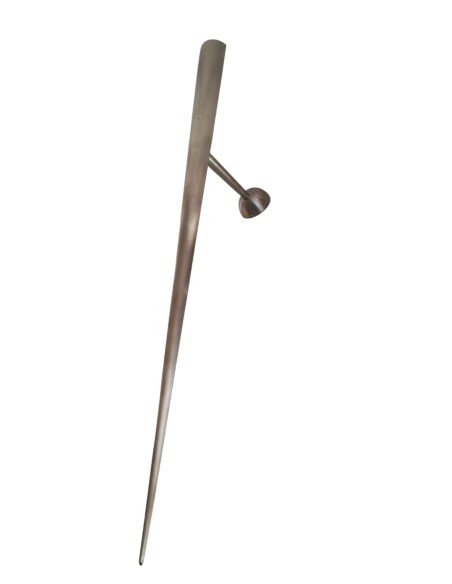 Lumen center 16600.165 trylon lampada parete inox satinato 1x150w e14