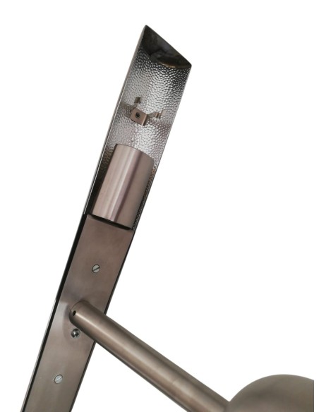 Lumen center 16600.165 trylon lampada parete inox satinato 1x150w e14