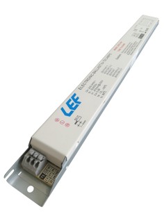 Lef ebt8-258 alimentatore elettronico 2x58w  t8 220 - 240v 360x31x23mm