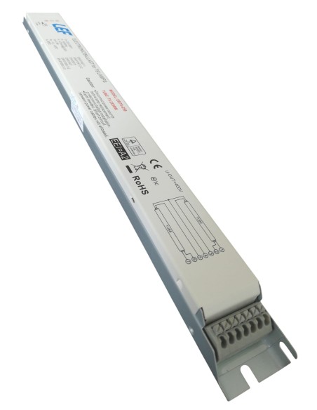 Lef ebt8-258 alimentatore elettronico 2x58w  t8 220 - 240v 360x31x23mm