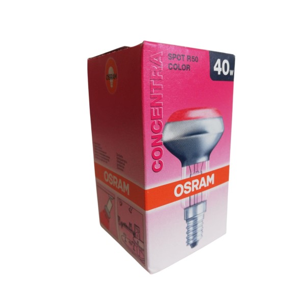 Ledvance r5040splgr conc r50 red sp 40w 230v e14