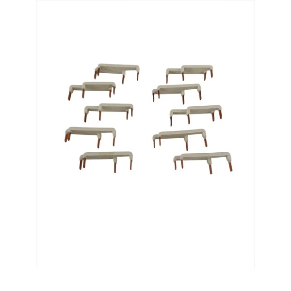 Abb ED3074 Xulp1nt set 10 connettori 1p+n 40a 1 modulo bianco