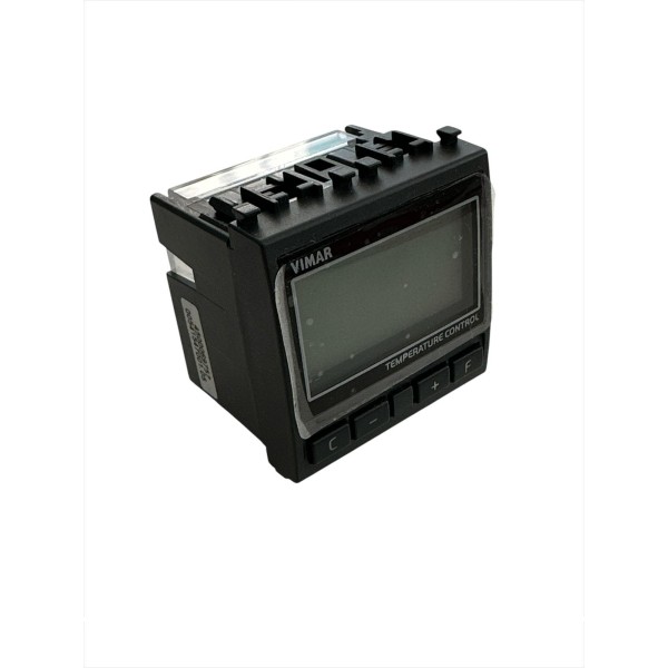 Thermostat Eikon Vimar 20513 pour ventilo-convecteurs, gris