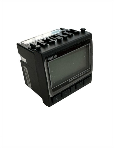 Vimar 20513 Eikon thermostat for fan coils, gray