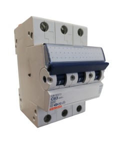 Interrupteur thermomagnétique automatique Gewiss 3P C63 6KA GW92073 3 modules