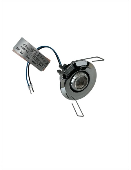 Linea light 85127b50 Ghilea 3 recessed 1led 2w blue 50° 600ma adjustable chrome ip43
