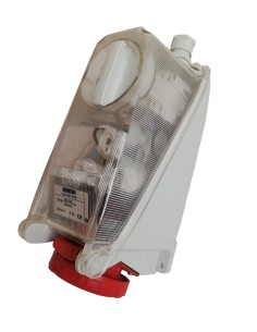 Gewiss gw66609 interlocked wall socket with fuse base 3p+n+t 16a 380v 6h ip56 2