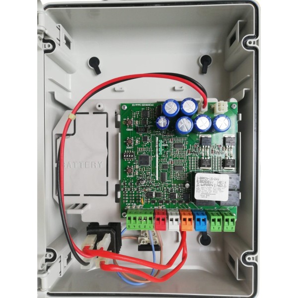 Faac 6100263 genius centralina di comando brain 15 per cancelli a battente 24v/230v con box