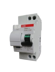 Interrupteur différentiel ABB DS91LC16AC30 DS901L 1P+N 16 A 30 mA 4,5 kA CA