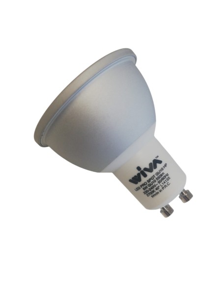 Wiva 12100028 lampadina led gu10 6w 2700k 30d cob