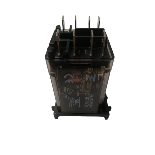 Schrack rm 838024 monostable relay 2 contacts 24vdc with test button