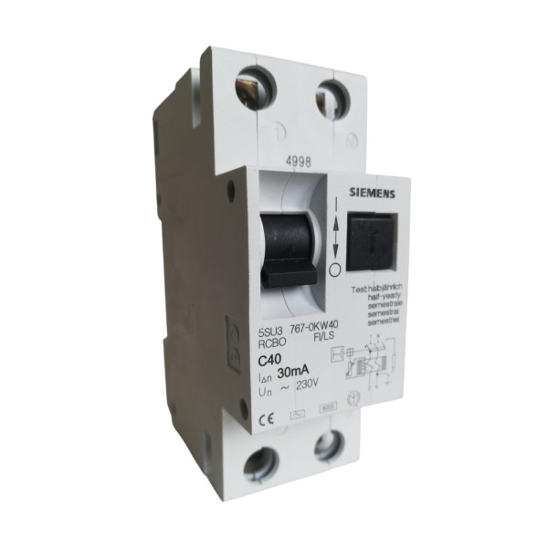 INTERRUTTORE DIFFERENZIALE MAGNETOTERMICO 1PN 40A 6K 30MA