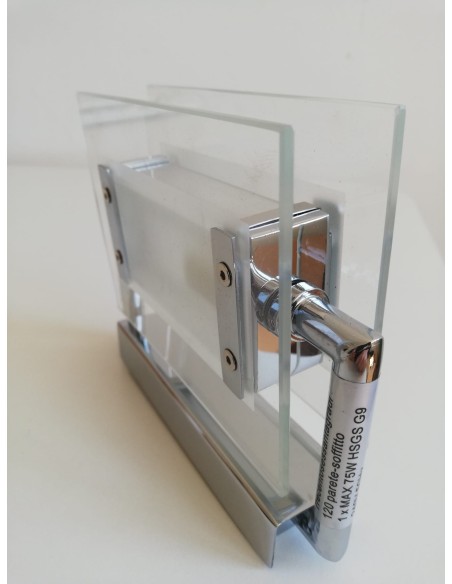 Itre 65206040601 lampada trecentosessantagradi 120 cromata parete/soffitto 75w p-pl