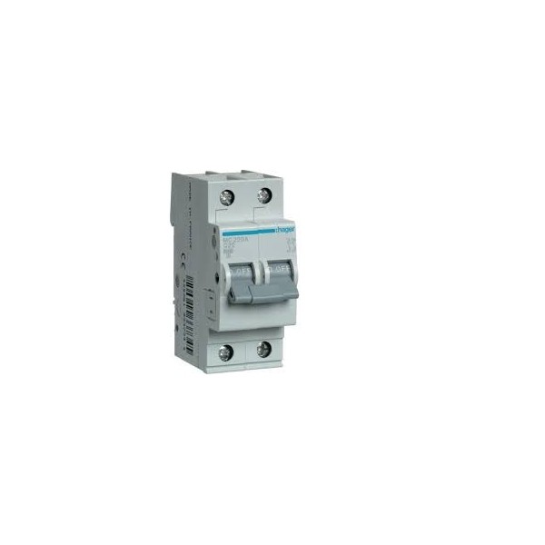 Hager MC220A interruttore magnetotermico 20a 6ka c 2 moduli 2 poli