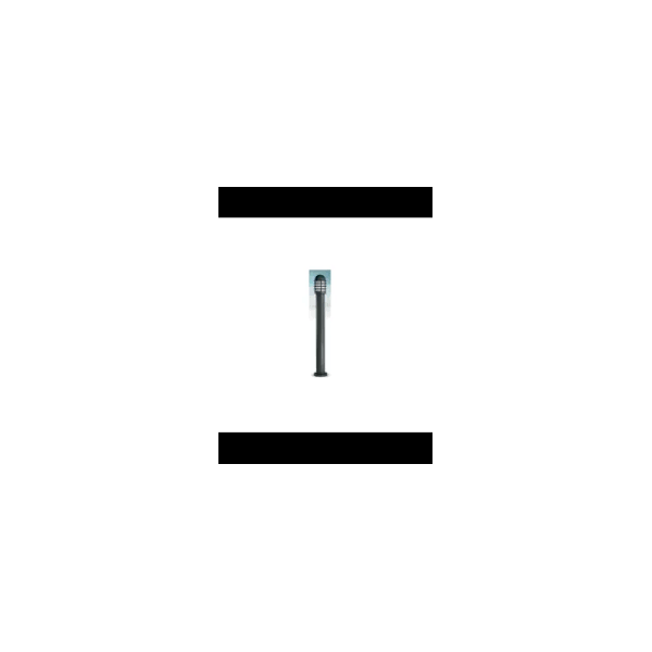 Nobile 5026/06/00/NA Paletto da giardino H.1250mm nero E27 100w Ip44 Diffusore opale c/griglia