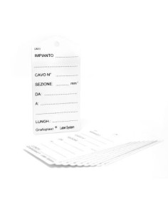 Grafoplast UN1I kit 10 cartelli identificazione cond. 50x100x0.7