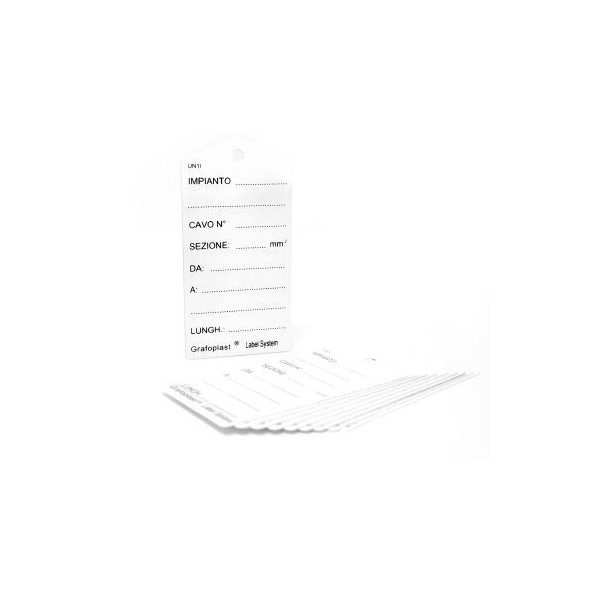 Kit Grafoplast UN1I de 10 panneaux d'identification du consommateur 50x100x0,7