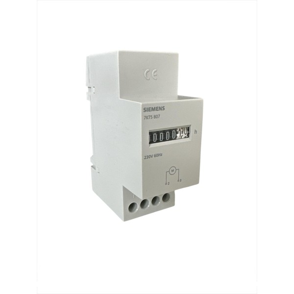 Siemens 7kt5807 mechanical hour meter 230vac 60hz 2 modules