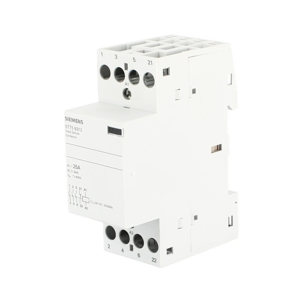 Siemens 5tt58312 contattore 25a 24vca 3na 1nc 2um acc