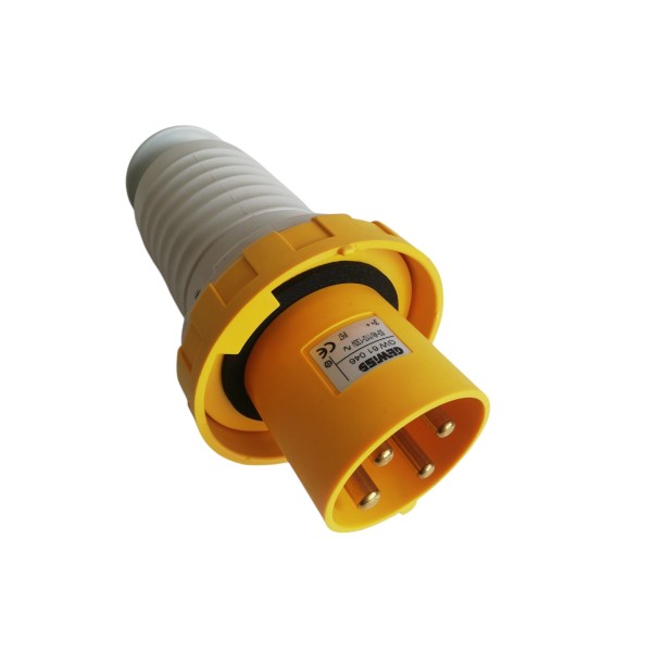 Prise mobile étanche Gewiss GW61046, 3P+T, 63A, 110V, 4H, IP67