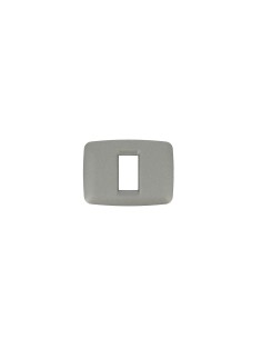 Gewiss 1 seater plate in metallic titanium playbus young gw32701 playbus