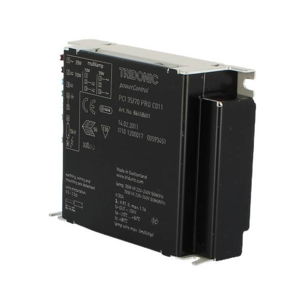 Tridonic 86458601 PCI 0035/0070 PRO C011 220-240 electronic ballast 35/70w