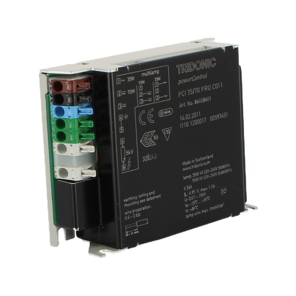 Ballast électronique Tridonic 86458601 PCI 0035/0070 PRO C011 220-240 V 35/70 W