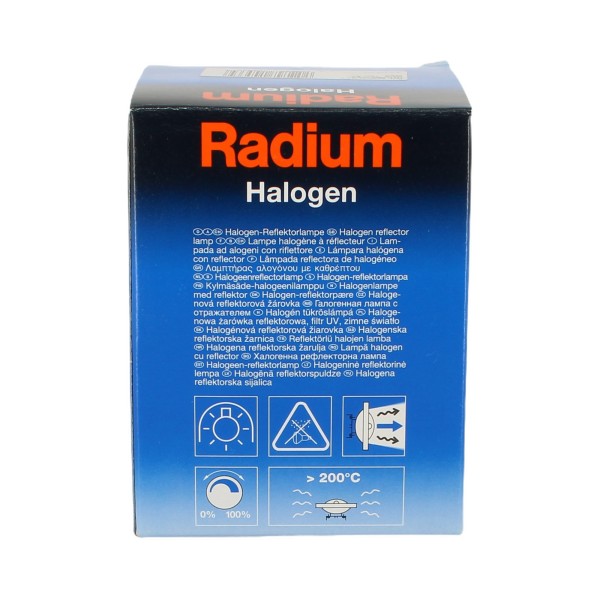 Radium H48837SPESRA  Lampada alogena Rjl skyircsp 60w 12v g53 8°
