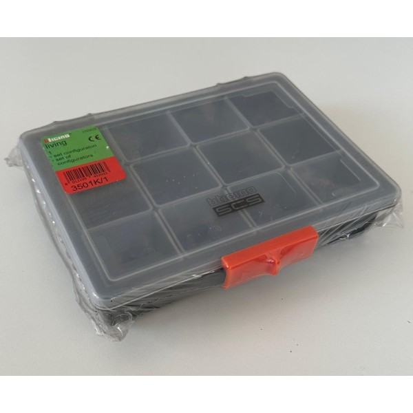 Bticino 3501k/1 scs AMB, GEN, AUX, GR, ON, OFF, O/I, PUL, SLA, CEN up/down configurator kit