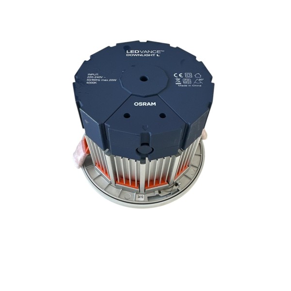 Osram LDL84L60W Downlight L wt 840 60° 20w 4000°k Bianco 102mm x d.140mm (c/lieve imperfezione)