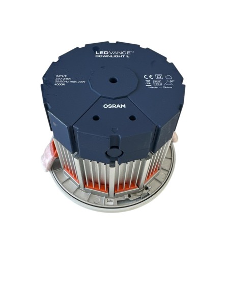 Osram LDL84L60W Downlight L wt 840 60° 20w 4000°k White 102mm x d.140mm (with slight imperfection)
