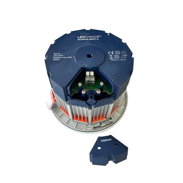 Osram LDL84L60W Downlight L wt 840 60° 20w 4000°k White 102mm x d.140mm (with slight imperfection)