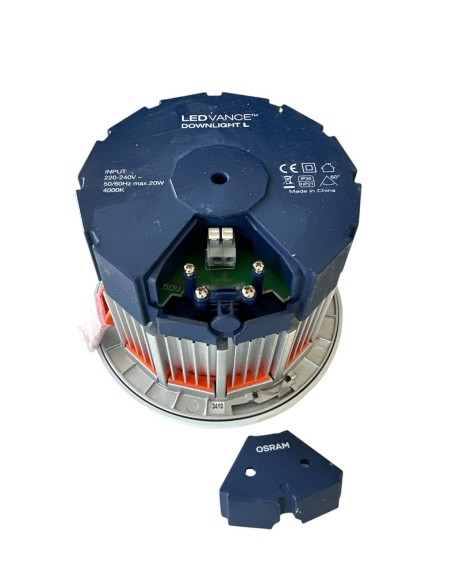 Osram LDL84L60W Downlight L wt 840 60° 20w 4000°k White 102mm x d.140mm (with slight imperfection)