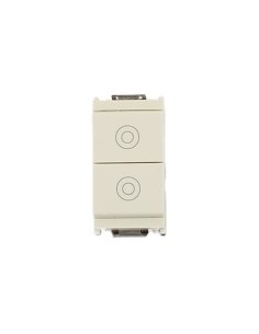Vimar 16121.B Pulsante Doppio In Chiusura Bianco  Serie Idea