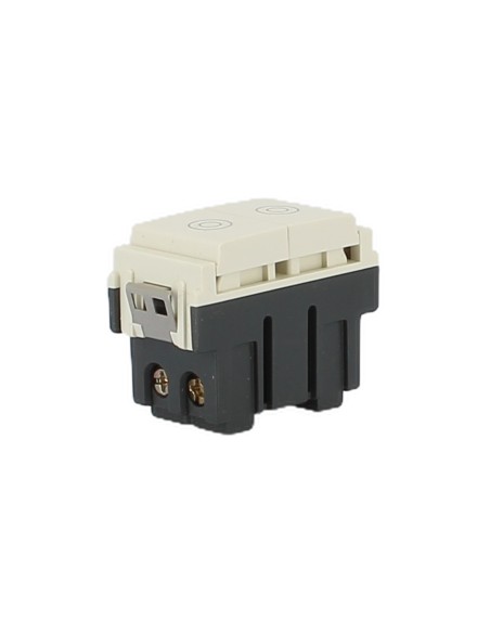 Vimar 16121.B Bouton de fermeture double Blanc Série Idea