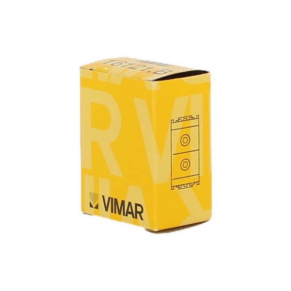 Vimar 16121.B Pulsante Doppio In Chiusura Bianco  Serie Idea