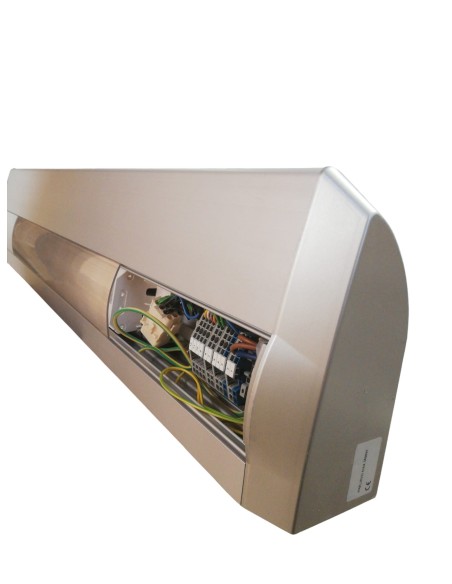 Bticino bhal21008th testaletto l1200 1 1x24w/2x24w alluminio (1 copertura superiore mancante)