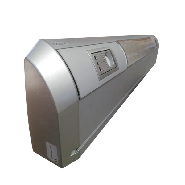 Tête de lit Bticino bhal21008th l1200 1 1x24w/2x24w aluminium (1 couvercle supérieur manquant)