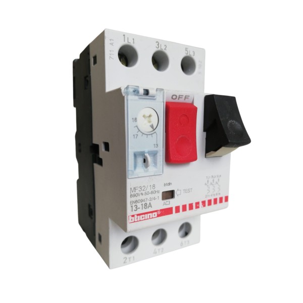 Bticino mf32/18 mf32 circuit breaker motor protector 13...18a
