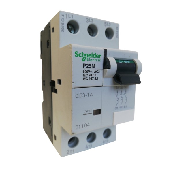 GESTION INTÉGRALE REG 3P 0,63:1A 15K 2,5MOD P25M