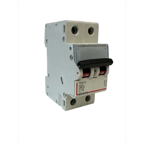 Bticino F820/16 interruttore magnetotermico 2p 16 4,5k C 2 moduli