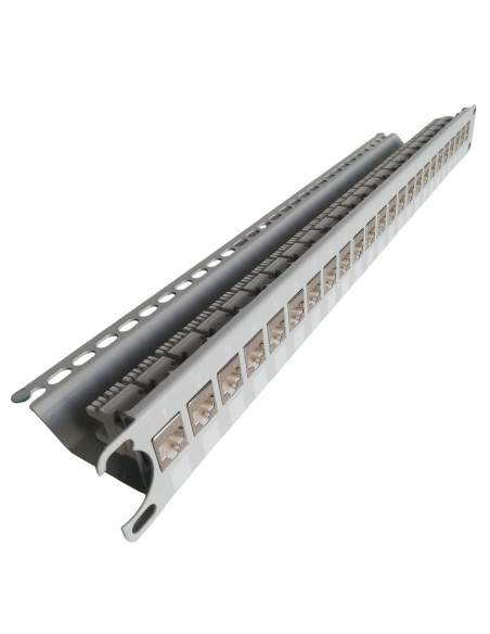 Item 50143 pannello dati 24 prese schermate f/utp rj45 cat. 5e grigio