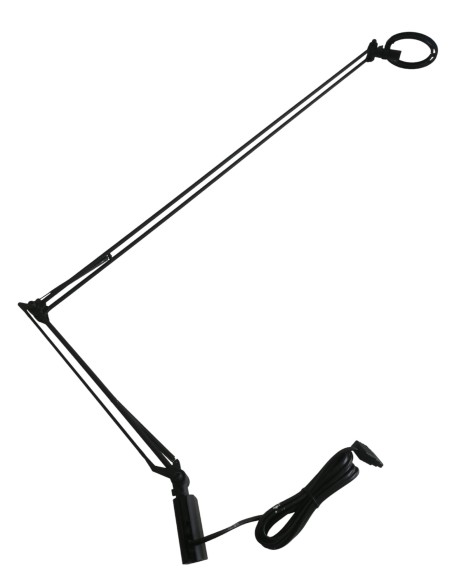 Luceplan d12a01 berenice lampada da parete cm30 35w nera con lampada senza riflettore