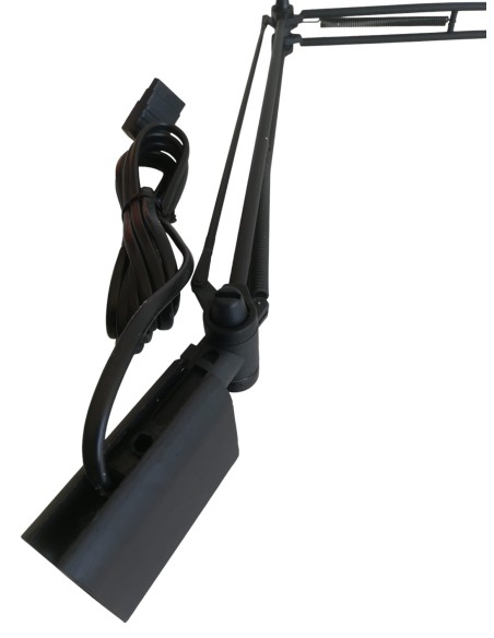 Applique murale Luceplan d12a01 Berenice cm30 35w noire avec ampoule sans réflecteur