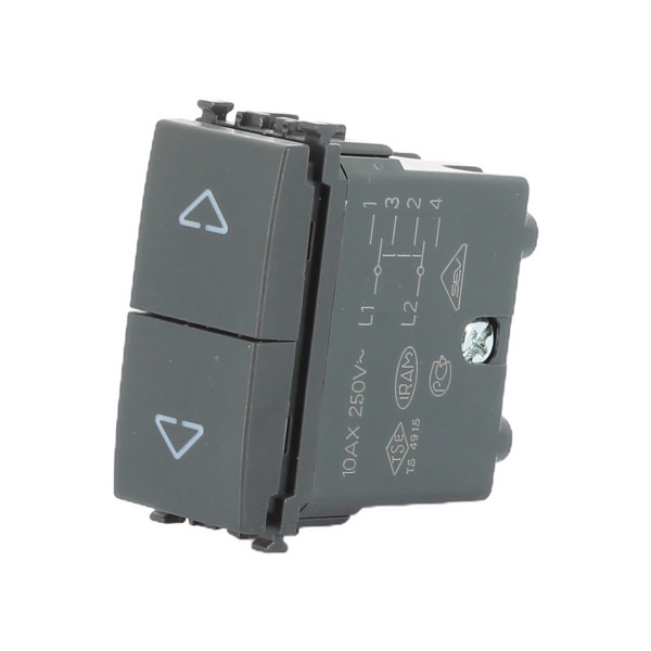 INTERRUPTOR 2P 10AX GRIS