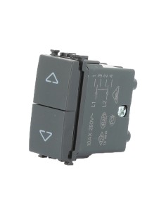 Vimar 20060 2P 10Ax Interrupteur Gris Eikon 2