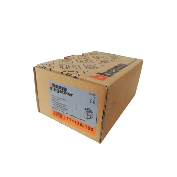 Bticino T7113A/100 Mega ME125B - Disyuntor 3P 100A 25KA