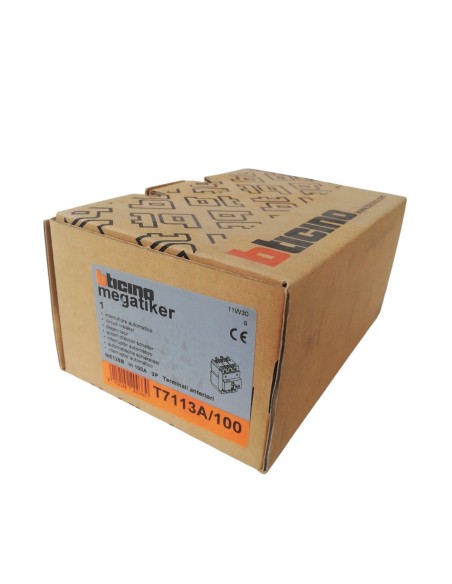 Bticino t7113a/100 mega me125b - interruttore magnetotermico 3p 100a 25ka