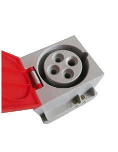 Scame parre 412.1666 recessed socket 3p+t 16a ip44 6h din mounting 2