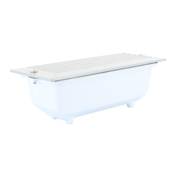 Poliplast 400436GR Daria segnapasso griglia e27 60w ip54 grigia Ip54